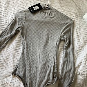 Grey Fashion Nova bodysuit